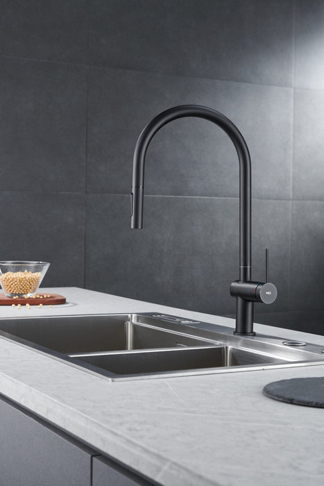 IMEX GCE026/NG BERNA Grifería De Cocina Color Negro Mate