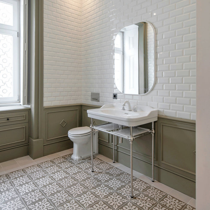 VALADARES APOLO White Sink with Metal Support