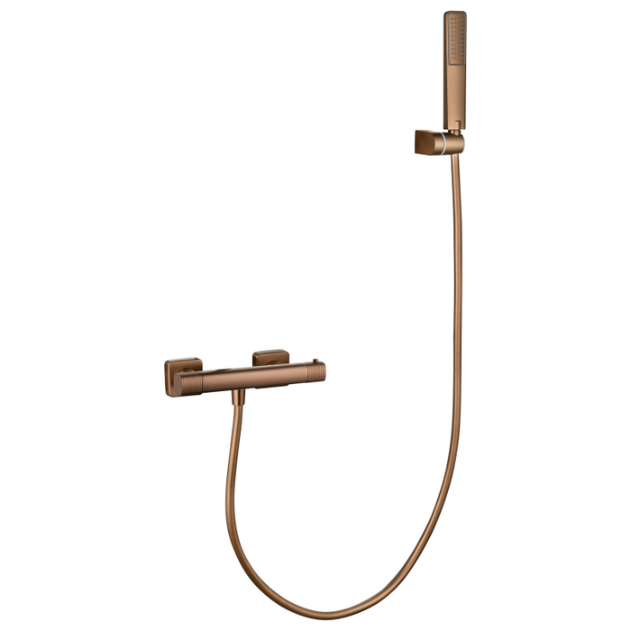 IMEX BTF065-5ORC FIRENZE-SASSARI Termostatico Kit Ducha Oro Rosa Cepillado