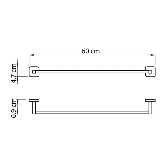 GEDY TO216002100 TONGA Toallero Blanco Mate