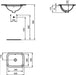 IDEAL STANDARD E505601 CONNECT Lavabo Bajo Encastre 42 Rectangular 24/48 Horas Ideal Standard 