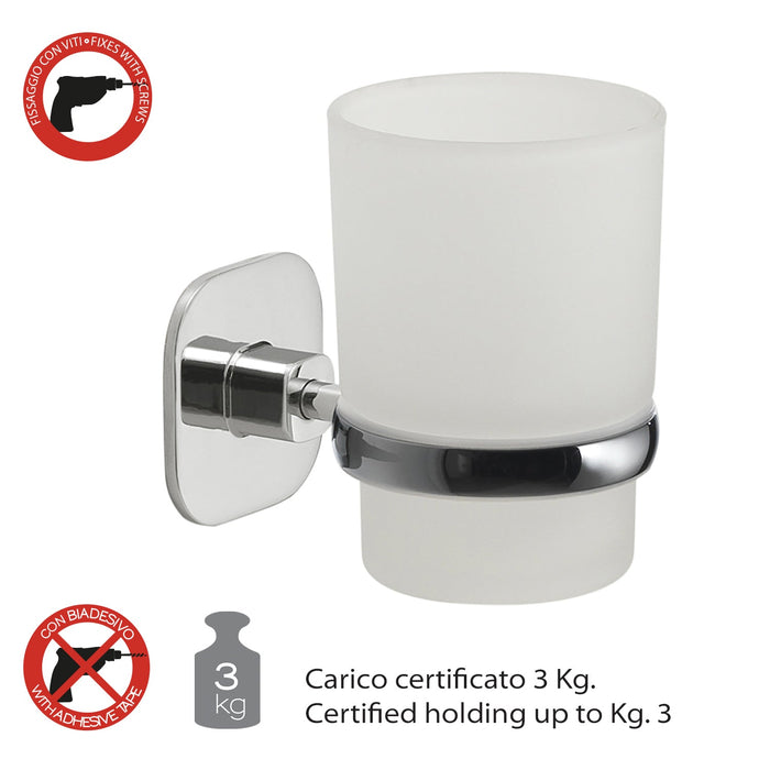 GEDY TE101300101 TEIDE Portacepillos Cromo