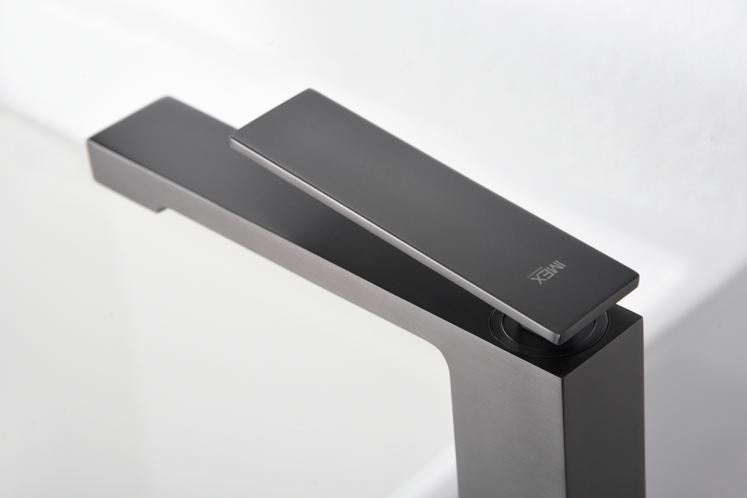 IMEX BDP048-1BGM PISA Monomando Lavabo Black Gun Metal