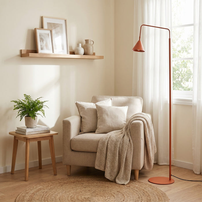 SOLLUX SL.2586 Lámpara de pie NOX ocre rojo