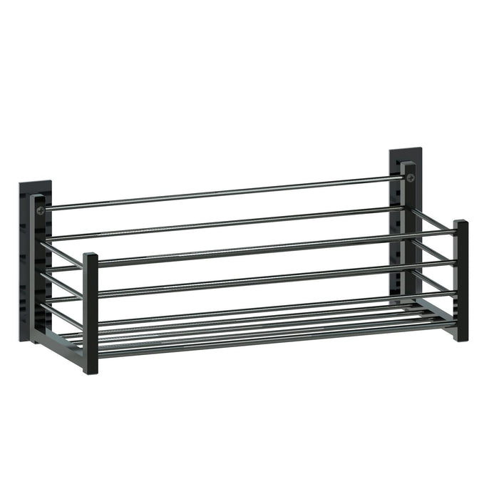 BELTRAN 4043 DELUXE Jabonera Deluxe Rectangular 35 cm Cromo Negro Adhesiva