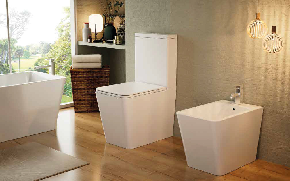 AQUORE 388680 PISA Inodoro BTW compacto Blanco Mate