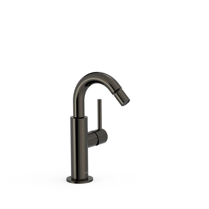 TRES 26222402KM STUDY Single-lever Faucet with Side Handle for Bidet Metallic Black Color