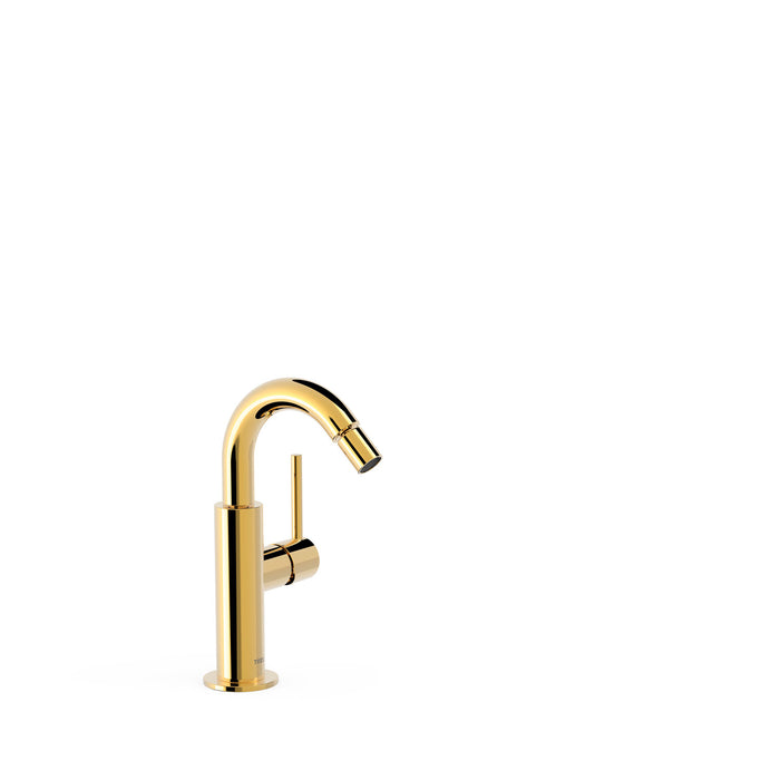 TRES 26222402OR STUDY Single-lever Faucet with Side Handle for Bidet 24K Gold Color