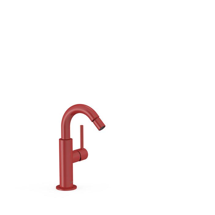 TRES 26222402TRO STUDY Single-lever Faucet with Side Handle for Bidet Color Red