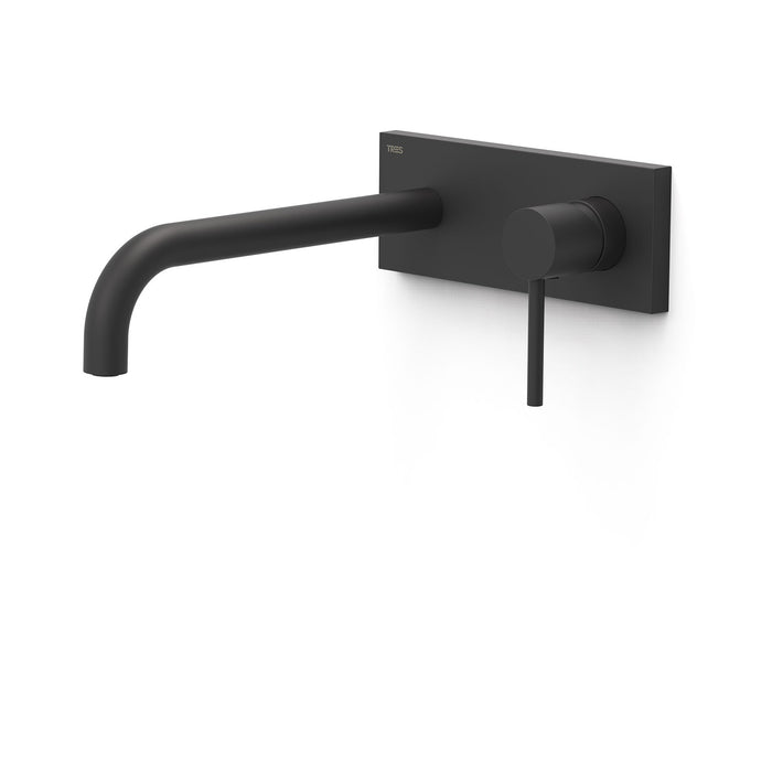 TRES 26230032NM STUDY Pieza Vista para Cuerpo Empotrado De Lavabo Color Negro Mate