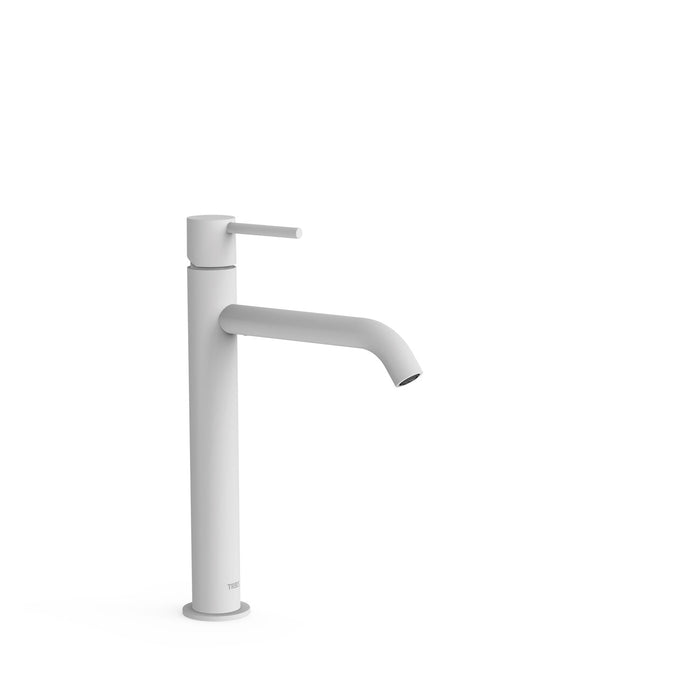 TRES 26230701BM STUDY Single-lever High Spout Faucet for Sink Matte White Color