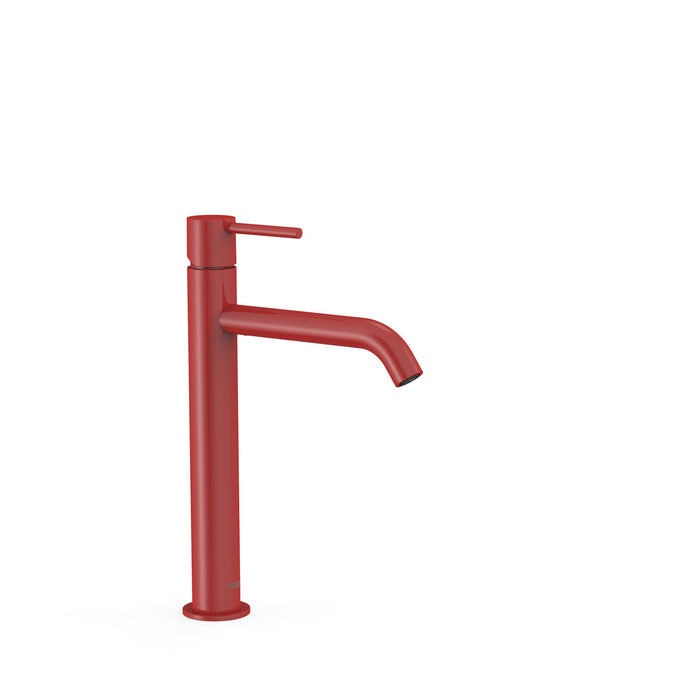 TRES 26230701TRO STUDY High Spout Single-Handle Faucet for Sink Color Red