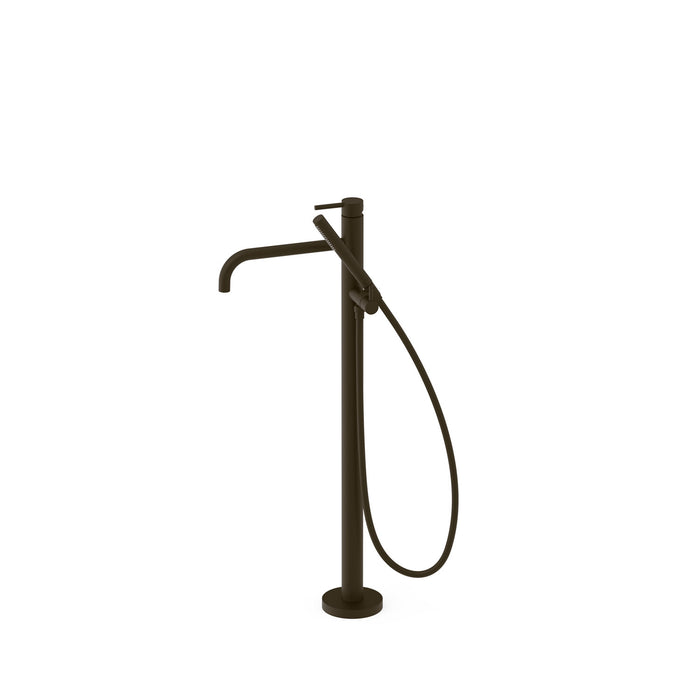 TRES 26247005KMB STUDY Floor-standing Mixer Tap for Bathtub and Shower Black Bronze Color