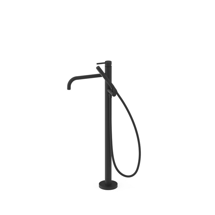 TRES 26247005NM STUDY Floor-standing Mixer Tap for Bathtub and Shower Matte Black