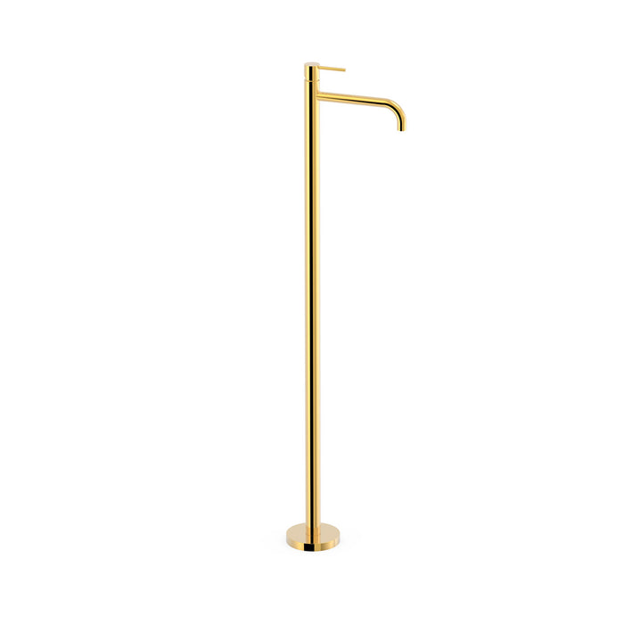 TRES 26285305OR STUDY Single-Handle Faucet with Floor Inlet Sink 24K Gold Color