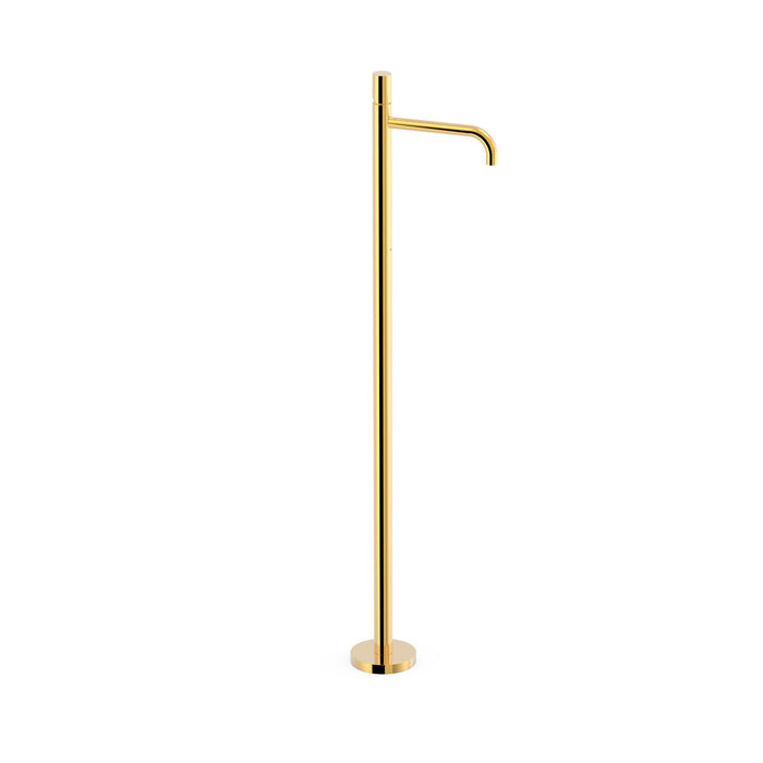 TRES 26285306OR STUDY Single-Handle Faucet with Floor Inlet Sink 24K Gold Color