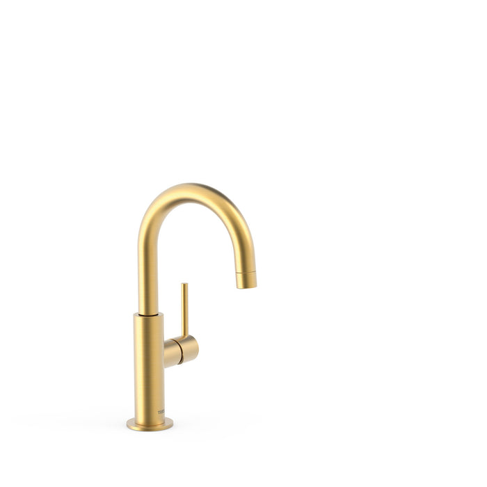 TRES 26290403OM STUDY Single-lever Faucet with Side Handle for Sink Matte Gold Color 24K