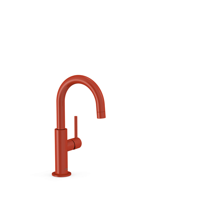 TRES 26290403TRO STUDY Single-lever Faucet with Side Handle for Sink Red Color