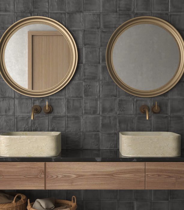 DUNE 189273 TIVOLI Lavabo De Piedra 38,5x38,5x13,5 Cuadrado