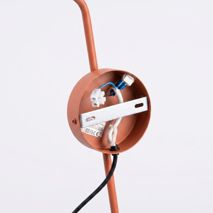 SOLLUX SL.2496 Aplique de pared NOX 1 ocre rojo con interruptor