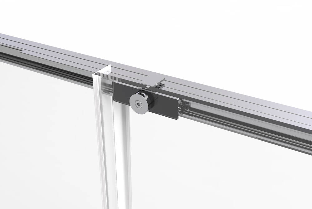 GME TWENTY Mampara Lateral Fijo Ducha 2F+1C Cromo Transparente