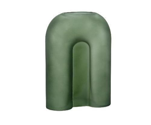 ANDREA HOUSE CR22066 Florero Rainbow Vid.Verde 18X8X25