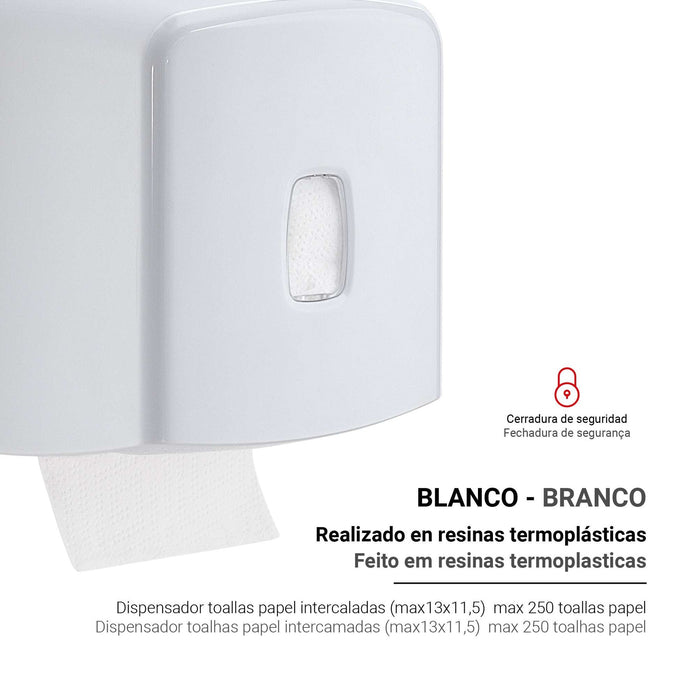 GEDY 24470200000 Dispensador Toallas Papel Blanco