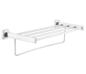 MEDICLINICS Estante para toallas con Barra AI0710CS Acero Mate