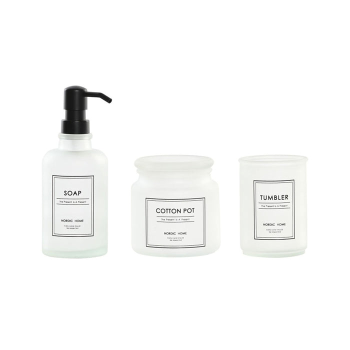 ARCOBAÑ FCHELSINKI  Set Dosificador + Vaso + Algodonero Helsinki