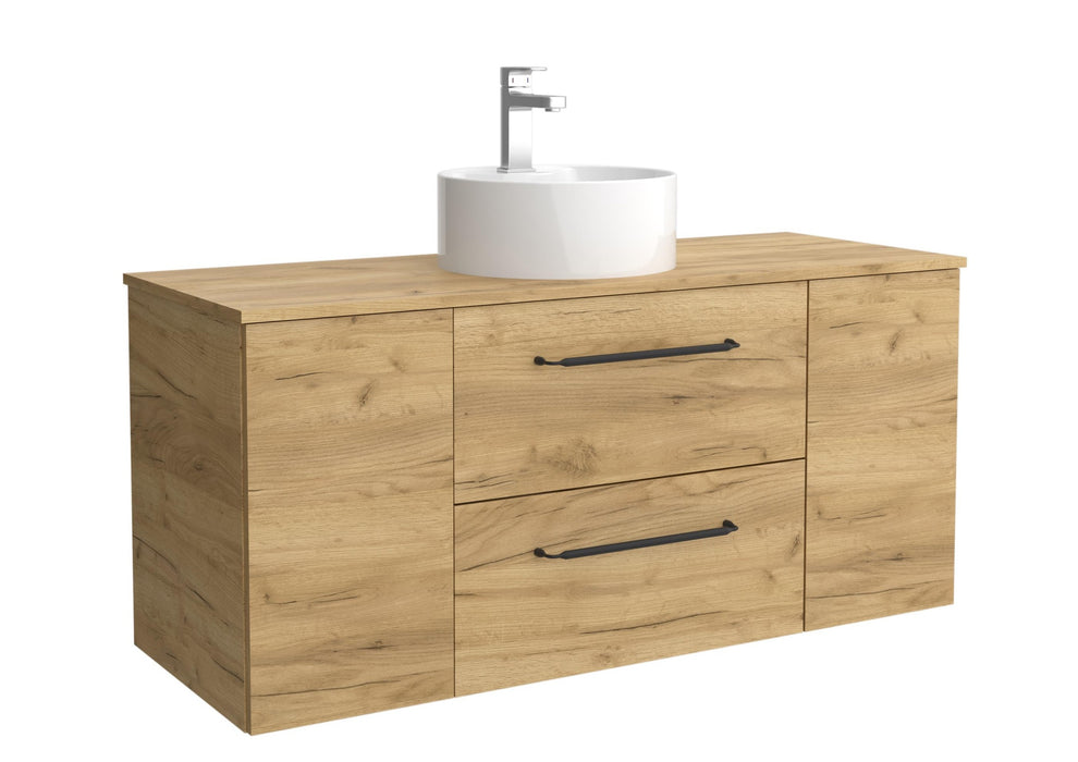 SALGAR 116107 MORAI PLUS Mueble de Baño 1 poza Porcelana 120cm Roble