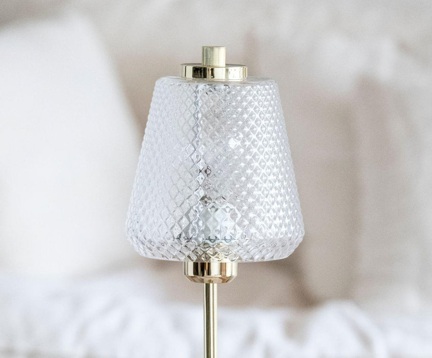 ANDREA HOUSE IL21135 Lámpara Elizabeth Vidrio/Dorado Ø15X42 CM