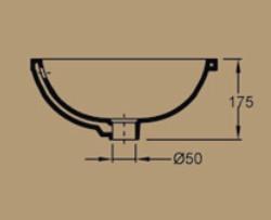 VALADARES 18767002 MISSOURI Lavabo Bajo Encimera