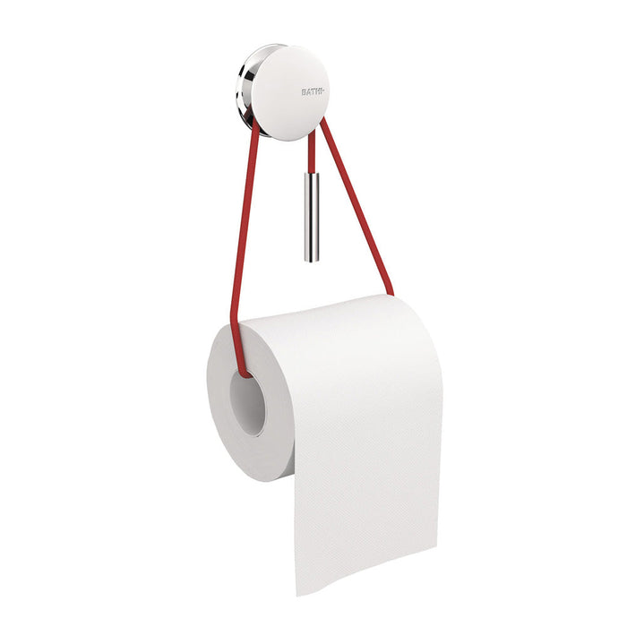 COSMIC 2751458 DIABOLO Portarrollos Sin Tapa Cromo-Rojo