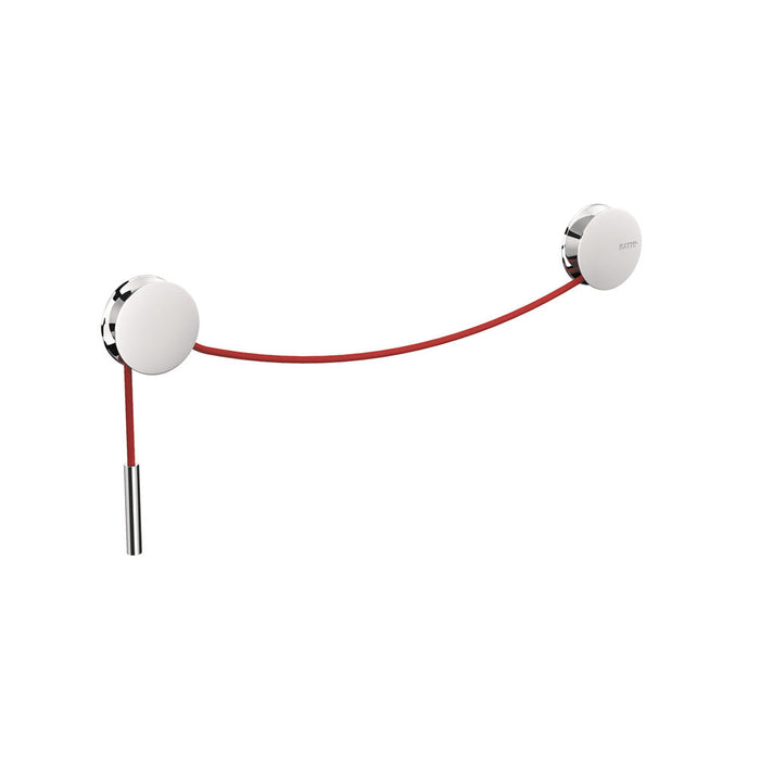 COSMIC 2751464 DIABOLO Chrome-Red Towel Rack