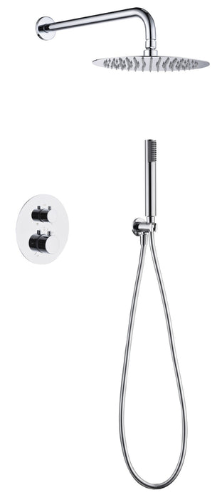 IMEX GTM039 MONZA Conjunto Grifo Ducha Termostático Empotrado Cromo
