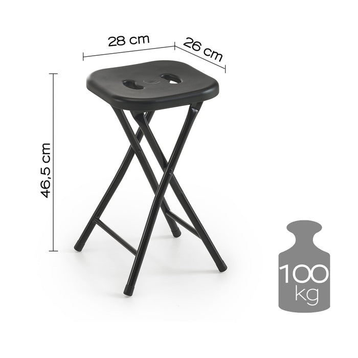 GEDY CO761400900 Black Folding Stool