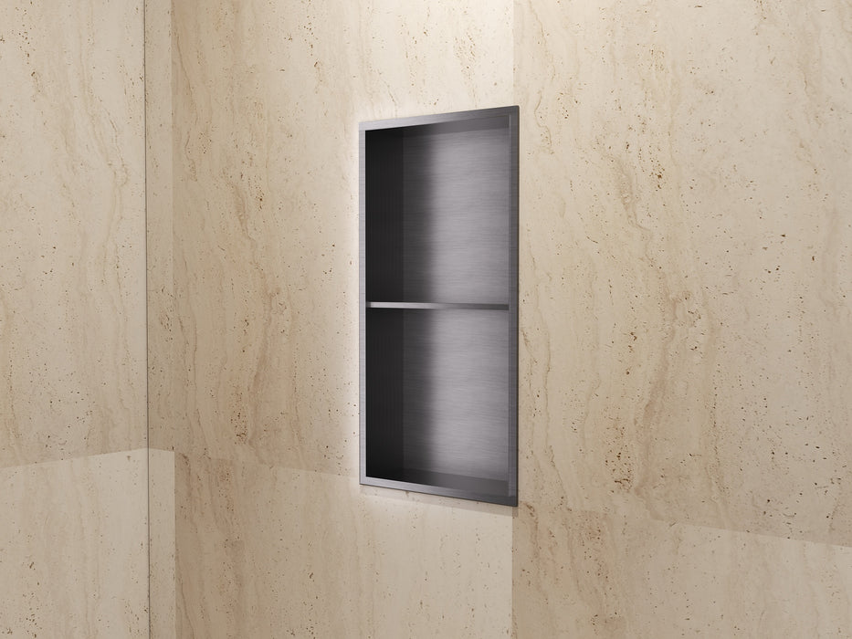 MEDIMEX HOR003/BGM ARTIC Hornacina Con Estante 33x63 Black Gun Metal