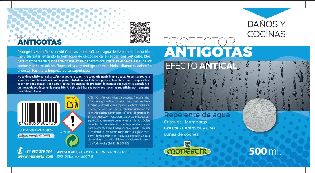 MONESTIR CITY10.0BC Protector Antigotas 0,125L