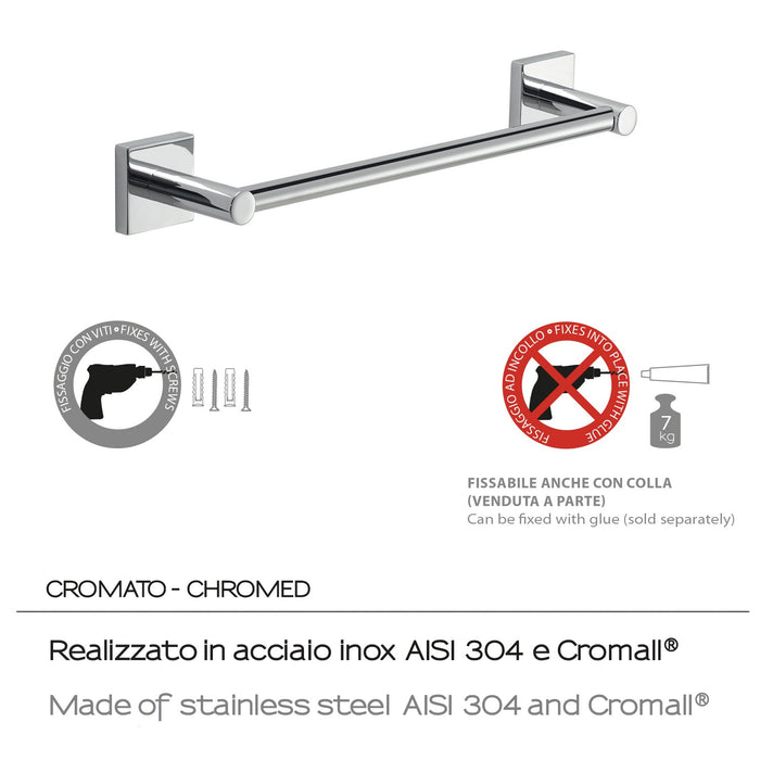 GEDY FJ213013100 FUJI Toallero 30 cm Cromo