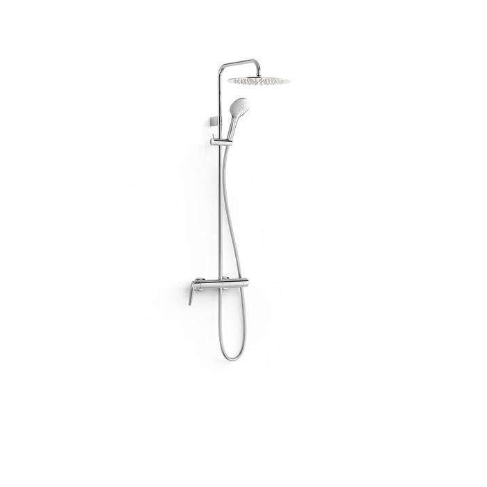 TRES 28119101 FUJI 2-Way Wall-Mounted Single-Handle Shower Faucet Set Chrome