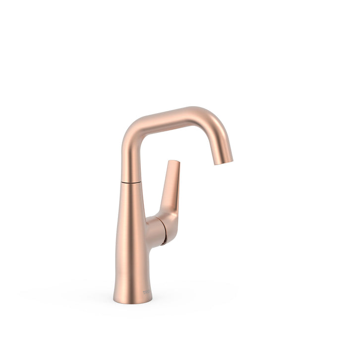 TRES 28144701OPM FUJI Monomando Faucet with Side Handle Sink Color Rose Gold Matte 24K