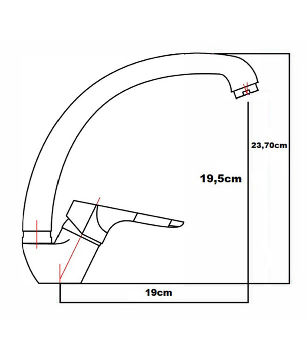ARCOBAÑ 62MIRCR MIRLO Monomando Fregadero