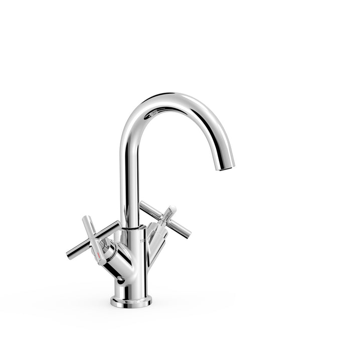 TRES 28310301 MONT BLANC Chrome Two-Handle Sink