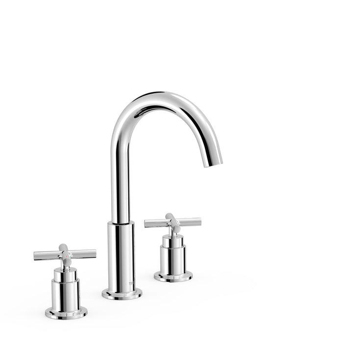 TRES 28310501 MONT BLANC Chrome Two-Handle Countertop Sink