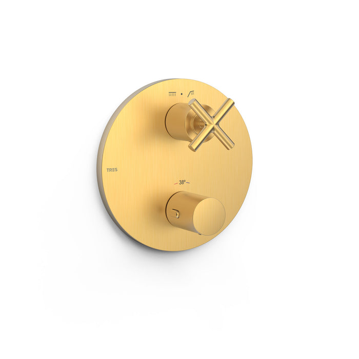 TRES 28325001OM MONT BLANC View Piece for Therm-Box 2-Way Recessed Box 24K Matte Gold Color