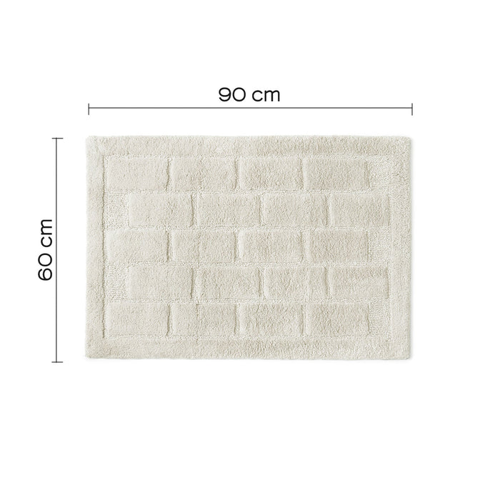 GEDY 96TI6090029 TILE Alfombra 60X90 cm Blanco