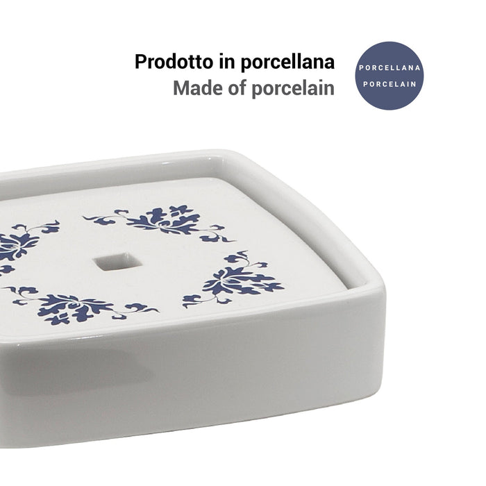 GEDY CX118900000 CIXI Soap Dish White Blue