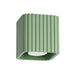 SOLLUX SL.3113 Lámpara De Techo Riff 1 Verde Salvia Gu10