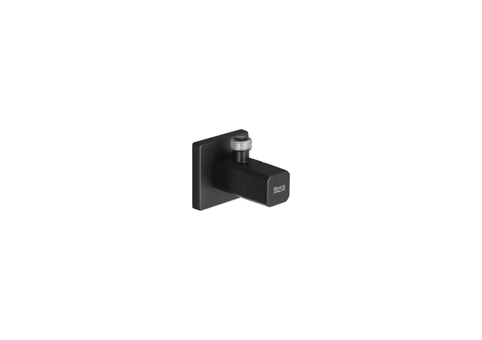 ROCA A5251679NB AQUA Square Llave de Corte 1/2" 3/8" Válvula Cerámica Negro Mate