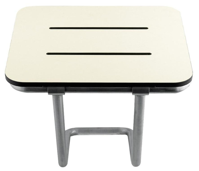 MEDICLINICS AM0100 Asiento Plegable con Pata Marfil